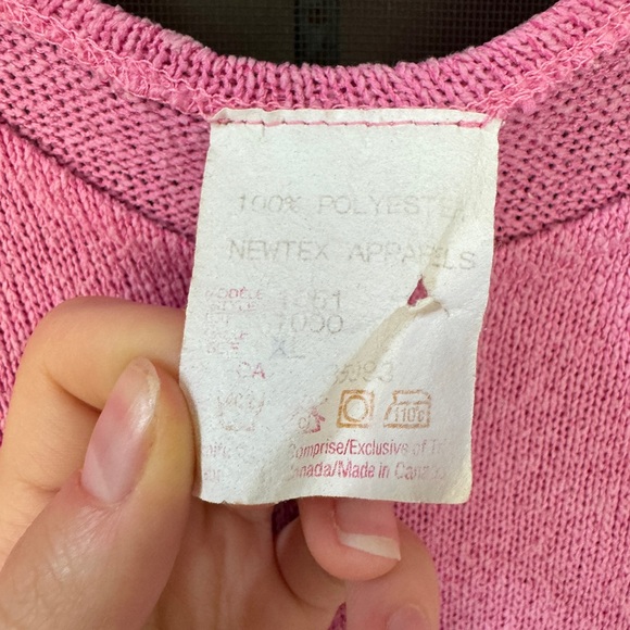 Vintage Pink Knit Dress - Picture 4 of 5